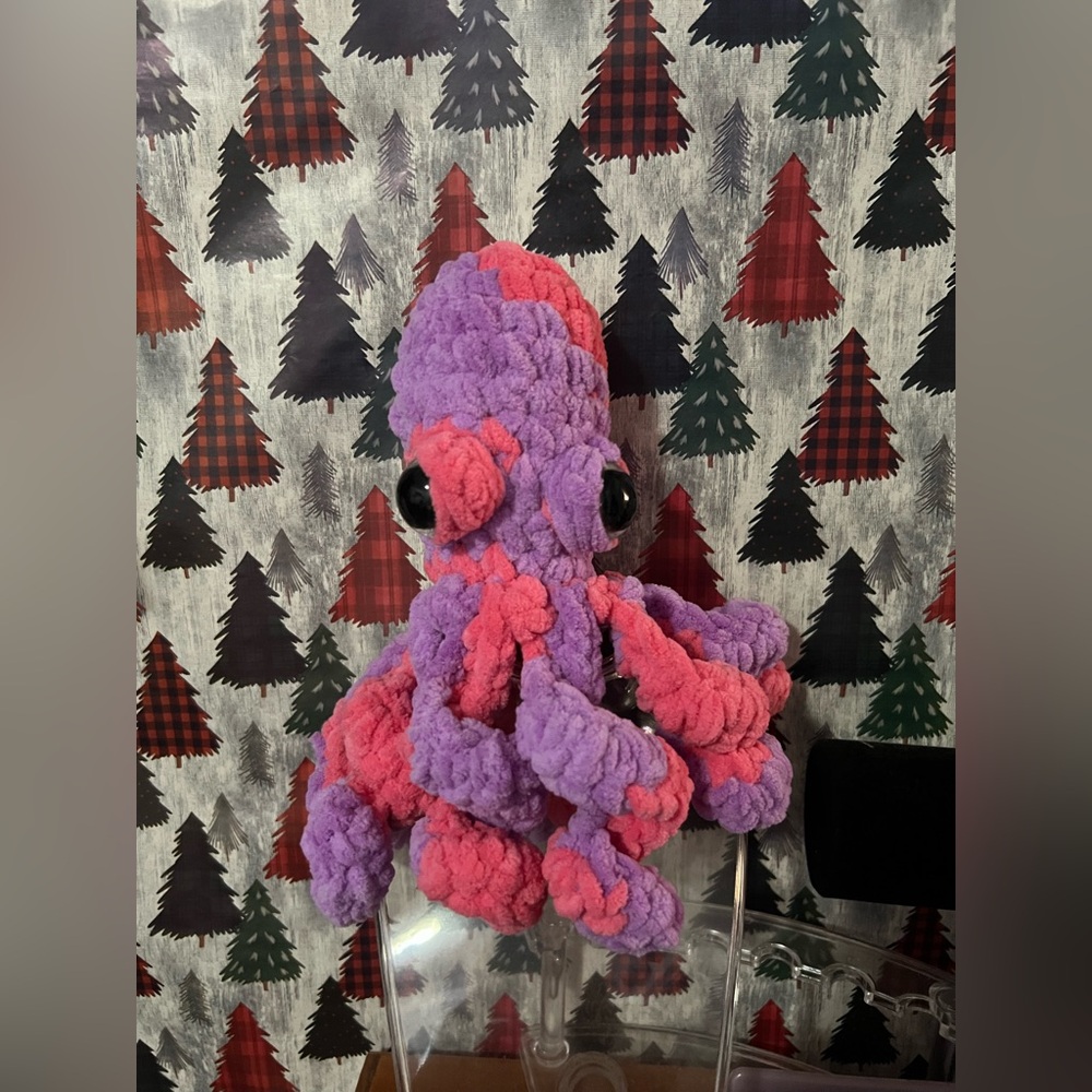 Plush Crocheted Octopus π - Picture 12 of 13